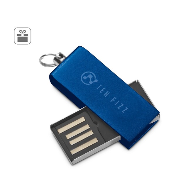 SIMON 8GB. Mini UDP memorija sa privjeskom - Crna