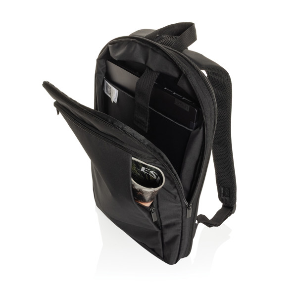 Flexpack Aware™ RPET Expandable Slim 15.6" Laptop Backpack - Black