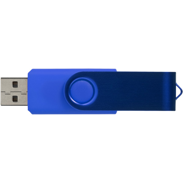 Clé USB rotative métallisée - Bleu royal / 64GB