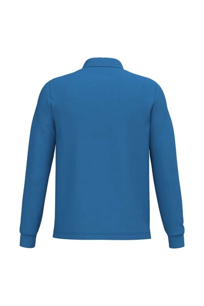Muška polo majica dugih rukava - Light Royal Plava / 2XL