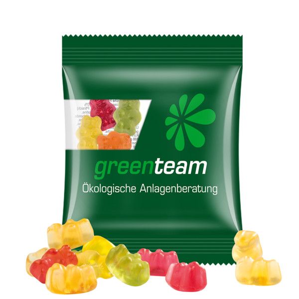 Minitüte,15 g, Folie transparent, Trolli Premium Bärchen, | Trolli Fruchtgummi Bärchen, 15 g