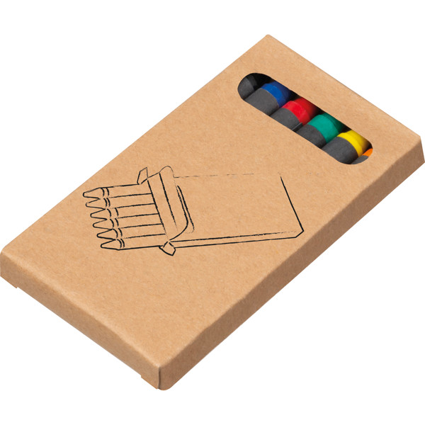 Wax crayon set AGOSTINO - Multicolored
