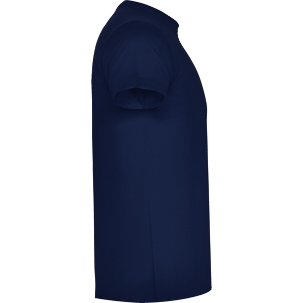 T-Shirt de Algodão Cor - Azul escuro 