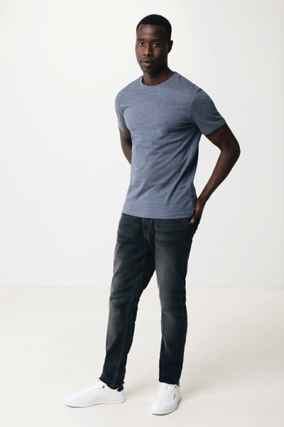 Iqoniq Manuel recycled cotton t-shirt undyed - Heather Navy / XL