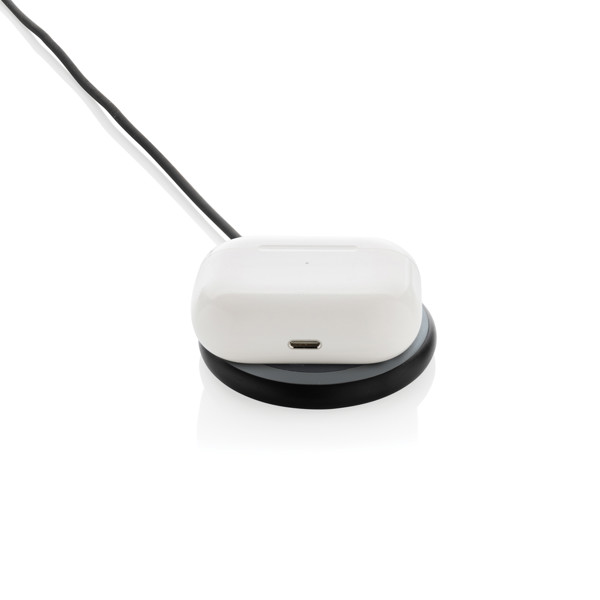 Magnapad wireless charger 15W, recycled ABS - Black