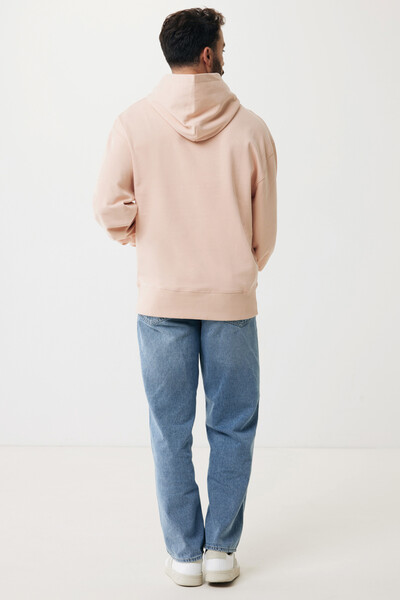 Iqoniq Yoho recycled cotton relaxed hoodie - Peach Nectar / L