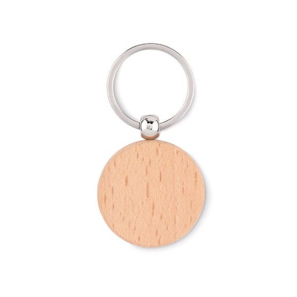 Porte-clés rond en bois Toty Wood