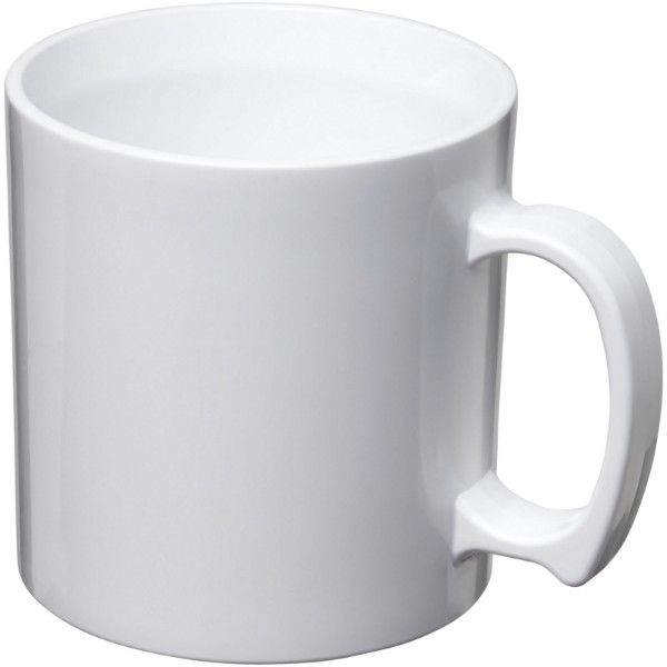 Mug en plastique Standard 300ml - Blanc