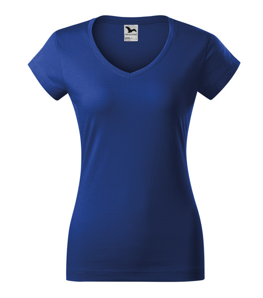 Tričko Dámské Malfini® Fit V-Neck - Královská Modrá / XS
