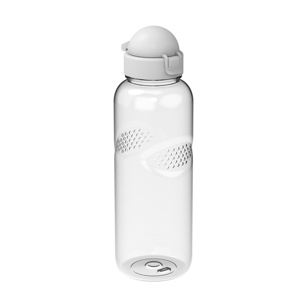 Trinkflasche Carve "Junior", 700 Ml - Transparent / Weiss