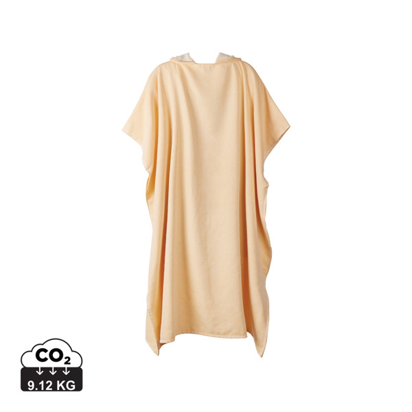 VINGA Tolo hammam terry beach poncho - Yellow / Off White