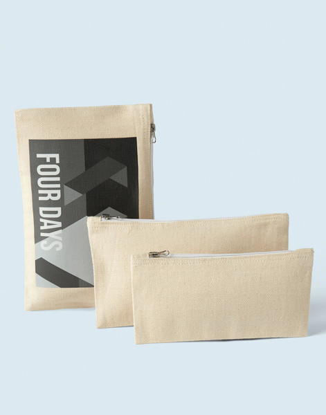 Canvas Accessory Pouch - Black / L (28X18)