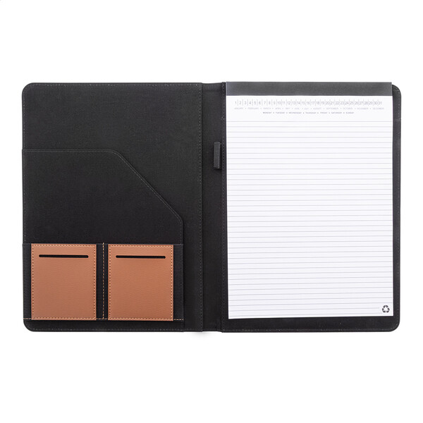 Recycled Canvas Document Folder Capudo A4 - Black