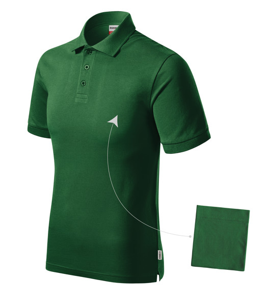 Polokošile Pánská Rimeck® Resist Heavy Polo - Lahvově Zelená / 2XL