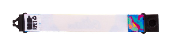 Mojo RPET bracelet, recycled polyester - White
