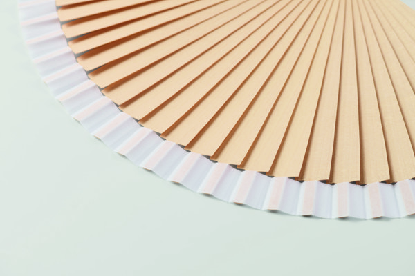 Wooden hand fan Woodfan - White