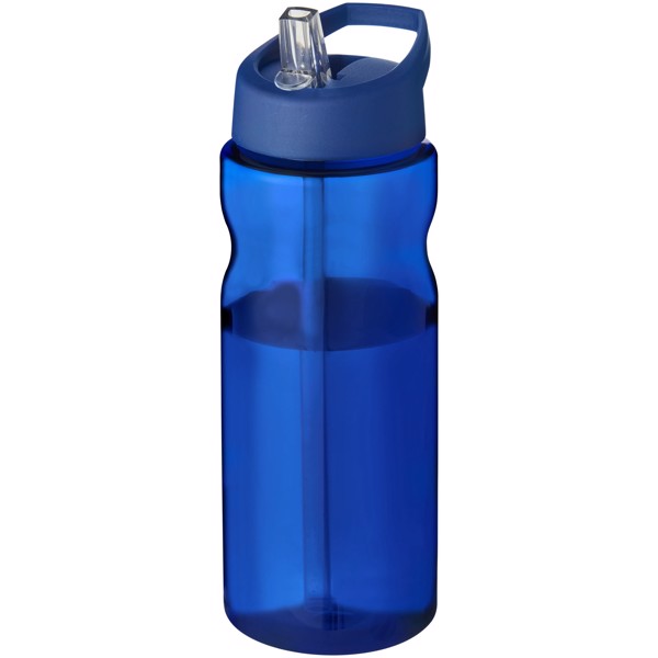 Bidon H2O Base® o pojemności 650 ml z wieczkiem z słomką - Niebieski