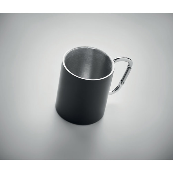 Trumba mug, double wall stainless steel, 300 ml - Black