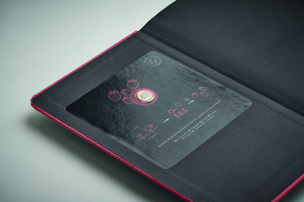 Notebook A5 in carta riciclata Grow - Rosso