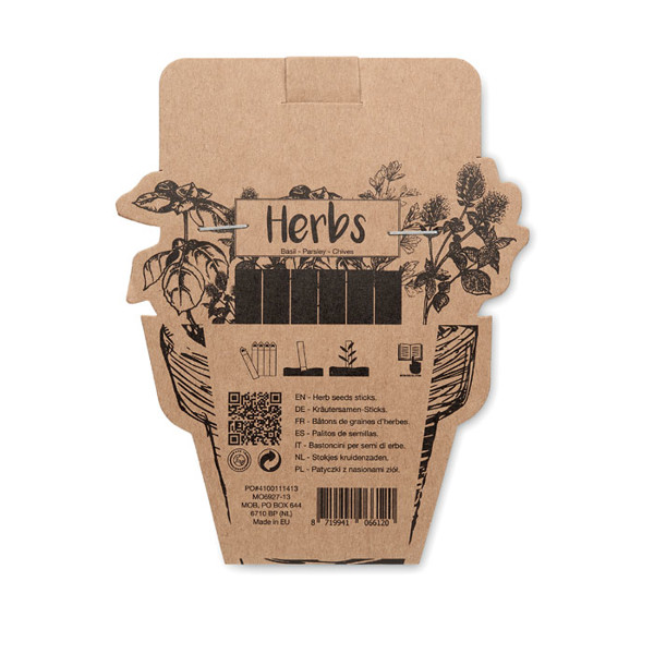 Seedsticks Leyti chives,basil,parsley,biodegradable