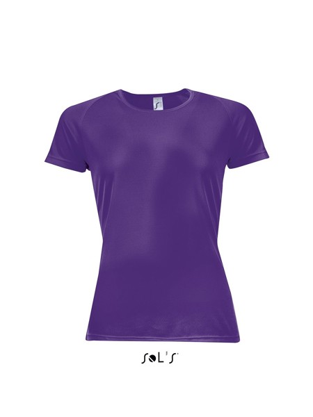 SOL'S SPORTY WOMEN - T-SHIRT ΜΕ ΜΑΝΊΚΙΑ RAGLAN - Dark Purple / XL