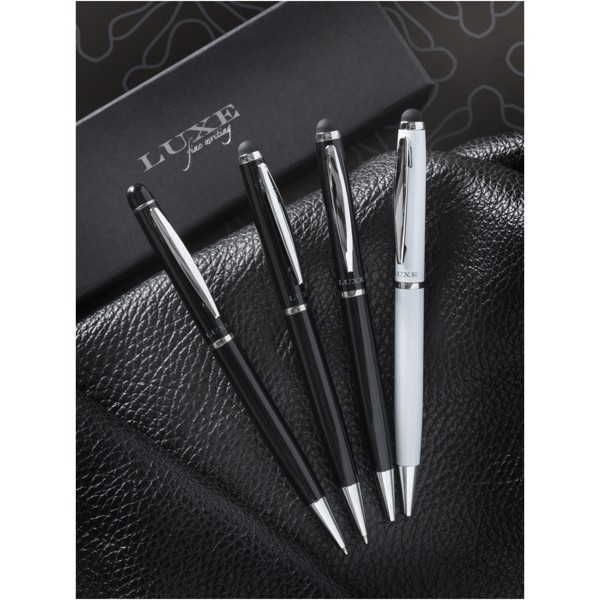 Lento stylus ballpoint pen (black ink) - Solid Black