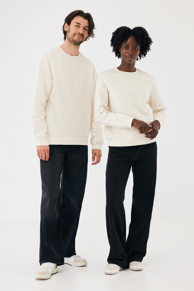 Mikina IQONIQ Torla z recyklované bavlny - Natural Raw / 4XL