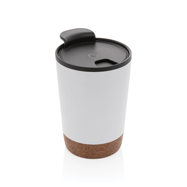 Korkový termohrnček - Biela