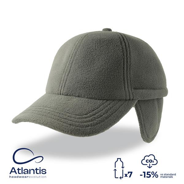 Boné Snow Flap Stopper-S, 100% Poliéster Reciclado - Cinza Escuro