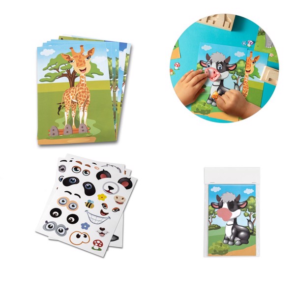 PS - MADAGASCAR. Sticker set with six sheets