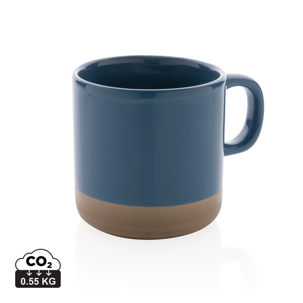 Mug 300ml en céramique émaillée - Bleu
