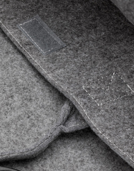 Pocket Felt Shopper - Grey Melange / ONE SIZE