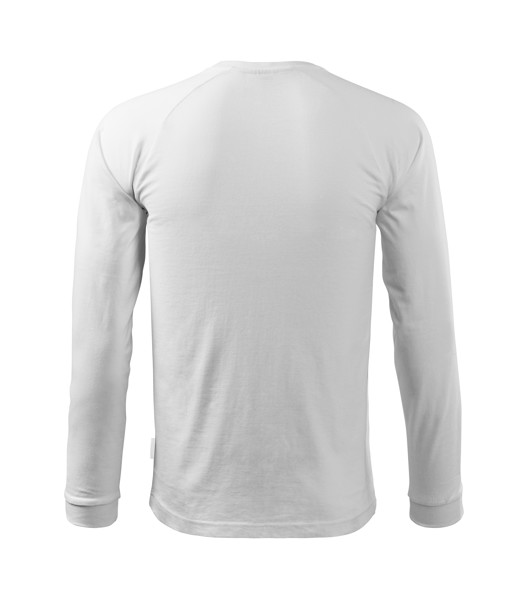 Tričko Unisex Rimeck® Street Ls - Biela / 4XL