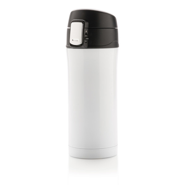 RCS Recycled stainless steel easy lock vacuum mug - White