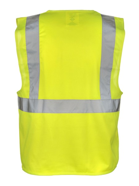 Safety Vest with 3 reflective Tapes - Yellow / XXL