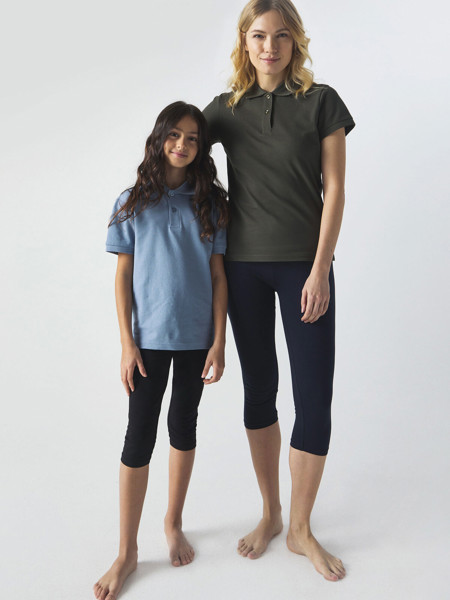 Girl's 3/4 leggins - Black / 5/6