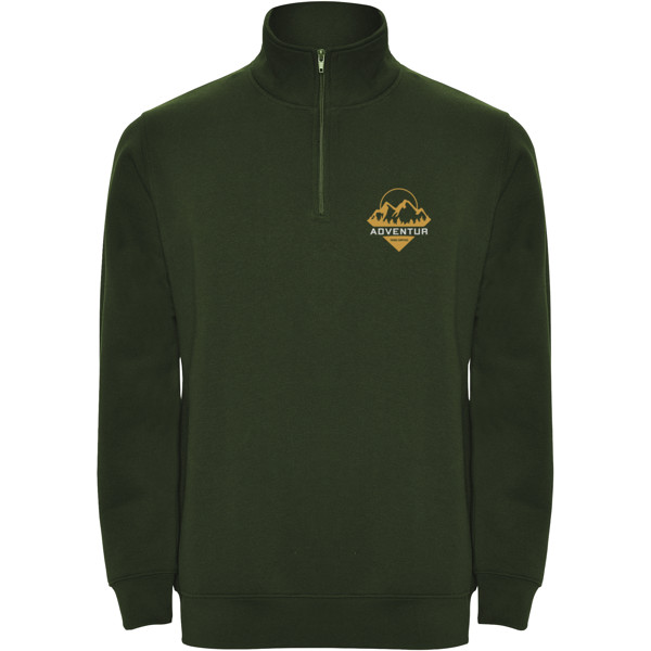 Pull zippé Aneto avec fermeture quart de zip - Vert bouteille / M