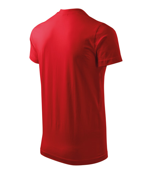 Tričko Unisex Malfini® Heavy V-Neck - Červená / XL