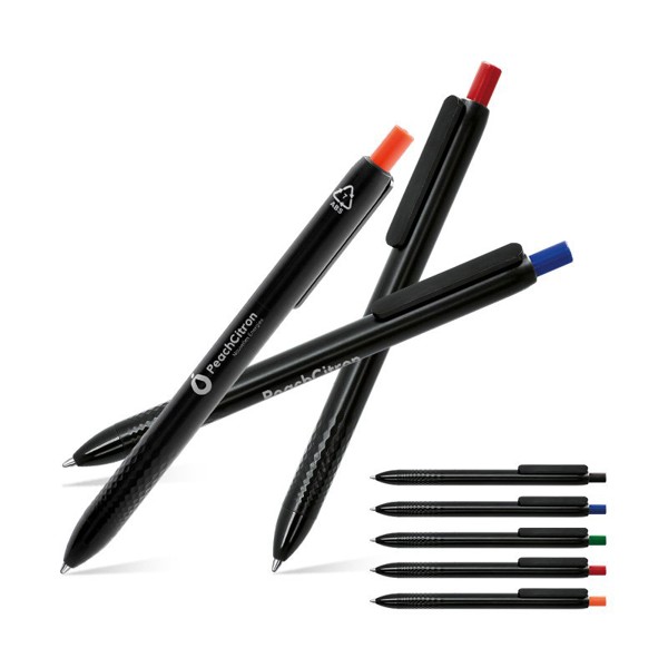 STYLO BILLE ECRITURE BLEUE MATIERE RECYCLE - Noir