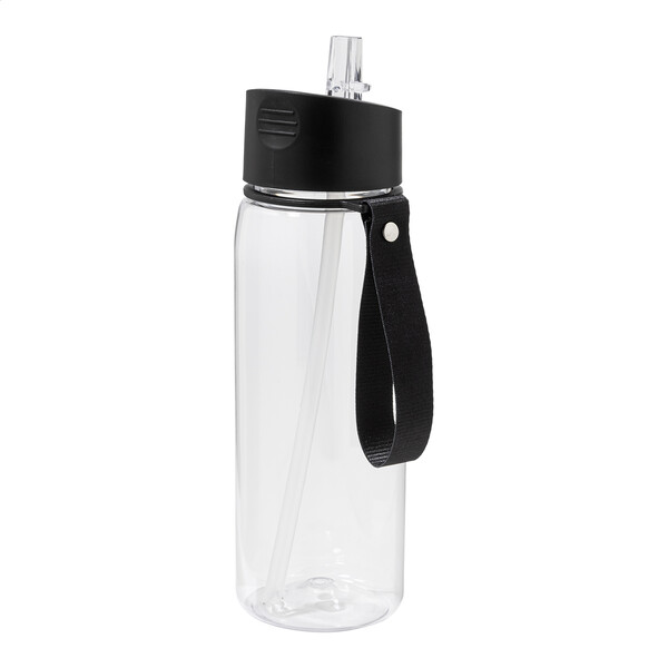 Bouteille de sport en RPET avec serviette Fitmax - Bleu