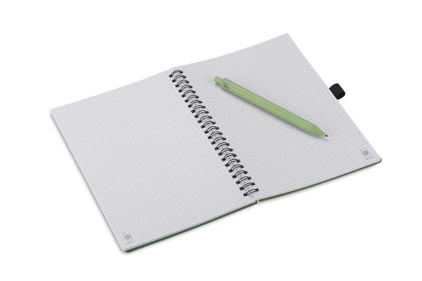 Notebook with pen TRESA A5 - green
