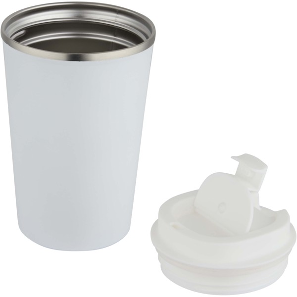 Newport 350 ml dubbelwandige vacuüm geïsoleerde roestvrijstalen beker - Wit