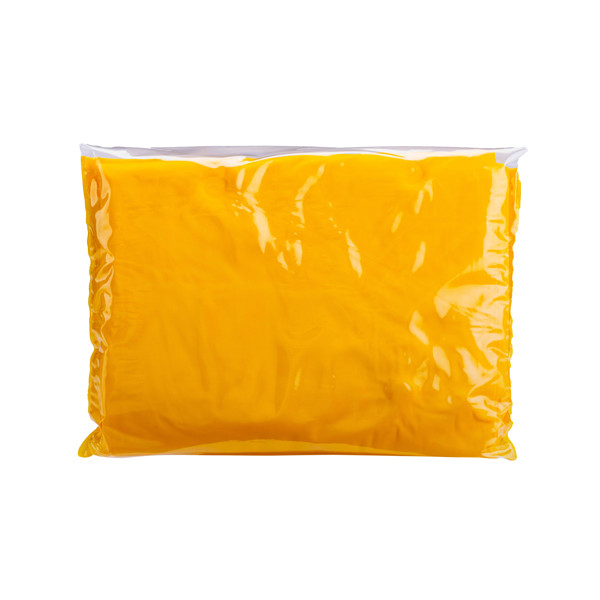 Water-Resistant, Embossed Pvc (260 G) Poncho, Supplied In A Transparent Bag. One Size - Yellow