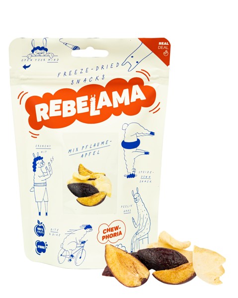 LYOFILIZOVANÝ MIX - SLIVKA+JABLKO 15G - 1/8, mesiačiky