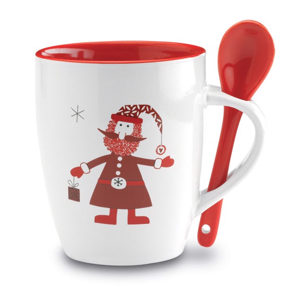 MB - Mug with spoon 250ml Claus