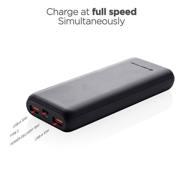 Powerbanka Urban Vitamin Pasadena 20 000 mAh 18W PD - Čierna