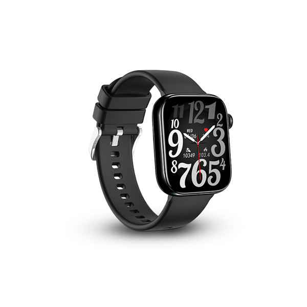 MONTRE CONNECTEE ECRAN 1,85 AMOLED ETANCHE - Noir
