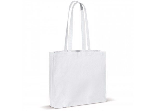 Shoulder bag cotton OEKO-TEX® 140g/m² 40x10x35cm - White