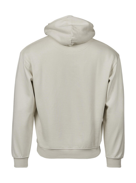 Unlabeled Heavy Loose Fit Hooded Sweatshirt - Powder Grey / 2XL
