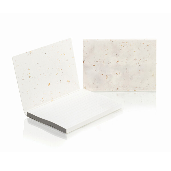 Coffee paper soft cover with recycled sticky notes (EU made) - Full colour